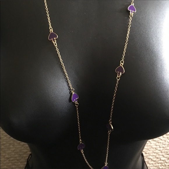 Purple kate spade necklace